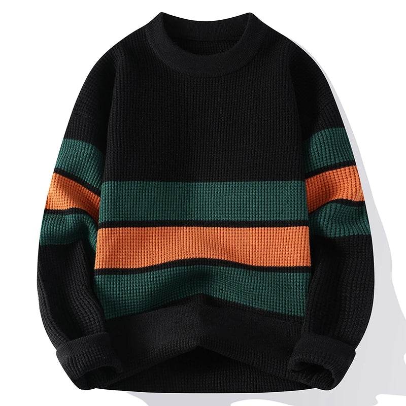 Haiden Langston Gestreifter Strickpullover