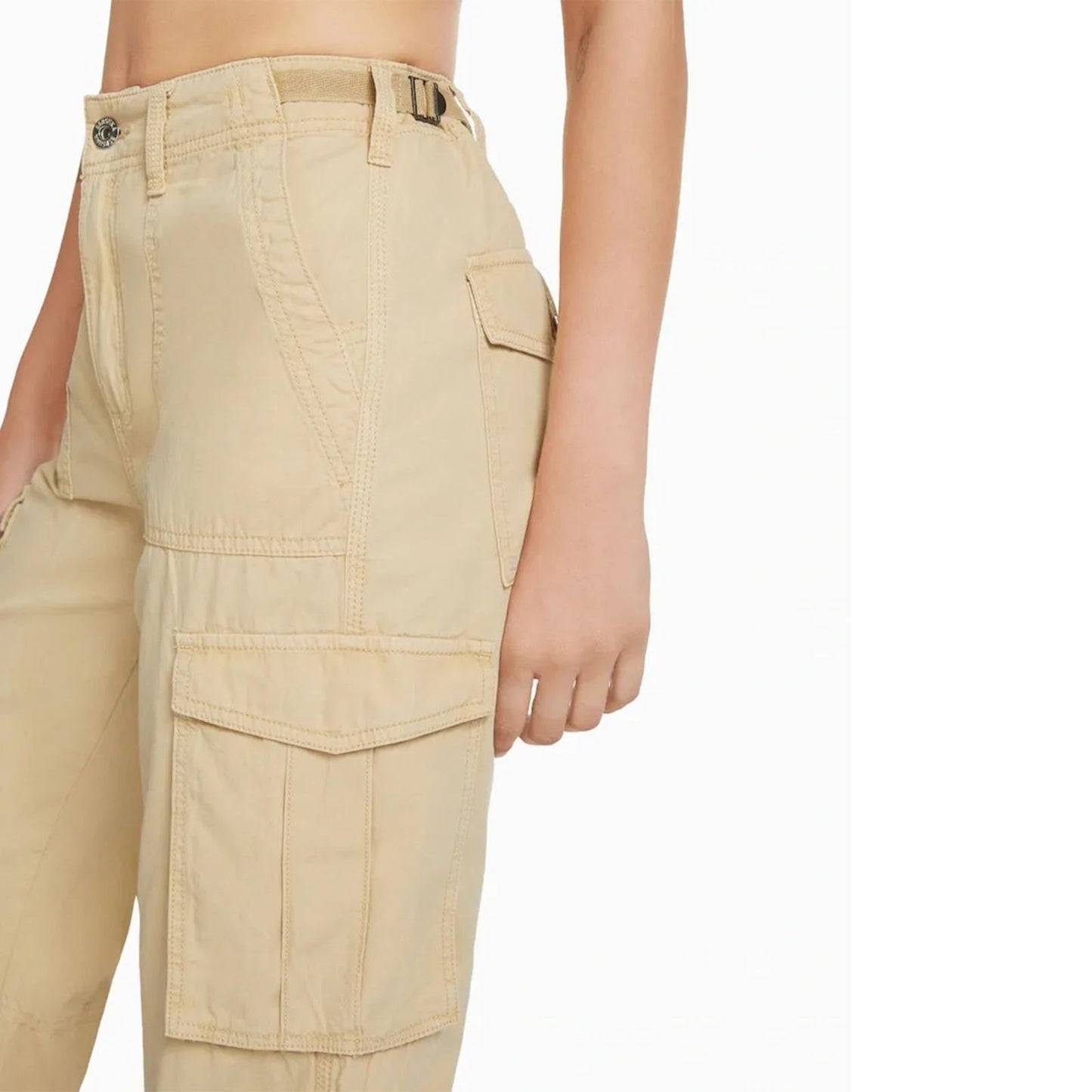 Janan | Damen Cargohose mit gerader Passform