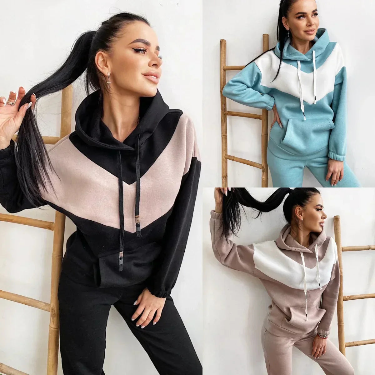 Jade | Hoodie-Jogging-Set Damen – Herbst