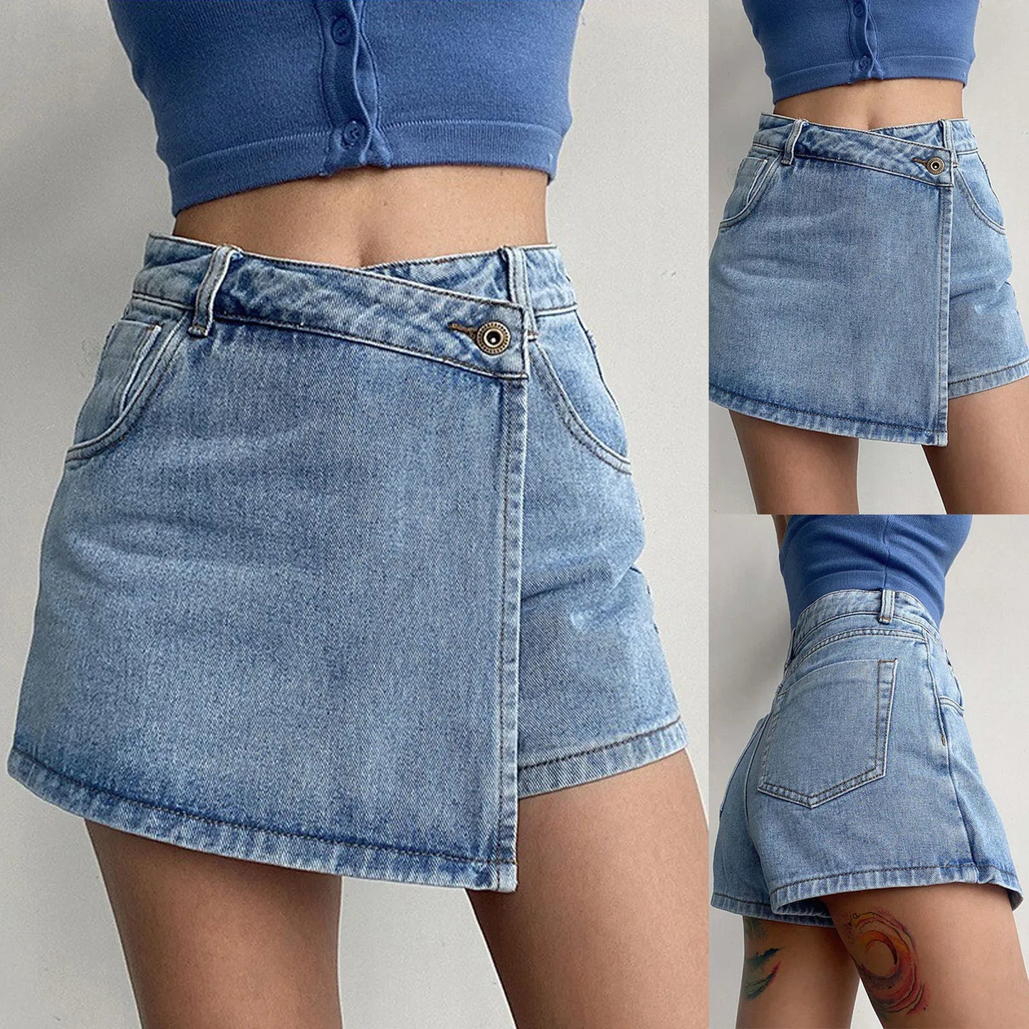 Olivia | Denim Mini-Rock