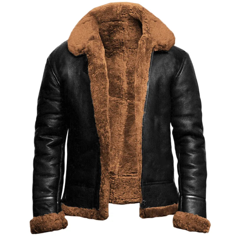 Frensz | Leder Winterjacke