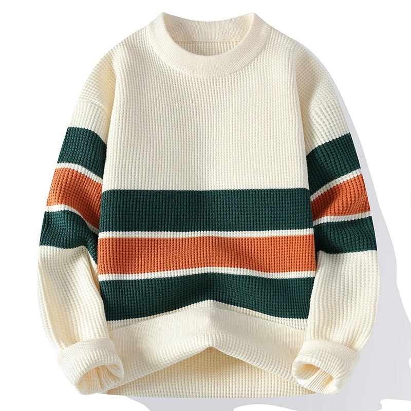 Haiden Langston Gestreifter Strickpullover