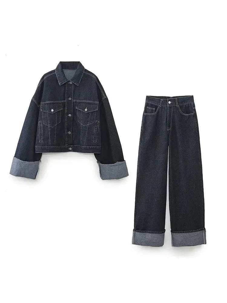 Mia™ - Bequemes Denim-Set