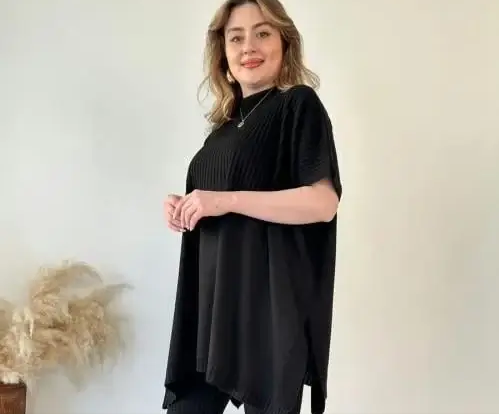 Asymmetrisches Oversize | Tunika-Set – Komfortabel & Stilvoll