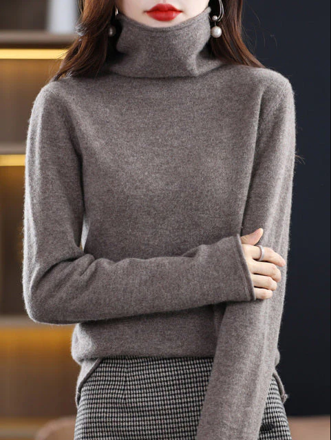 Helena Winter-Chic: Rollkragenpullover aus reiner Wolle für stilvolle Eleganz