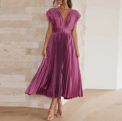 Darcey – maxikleid mit v-ausschnitt