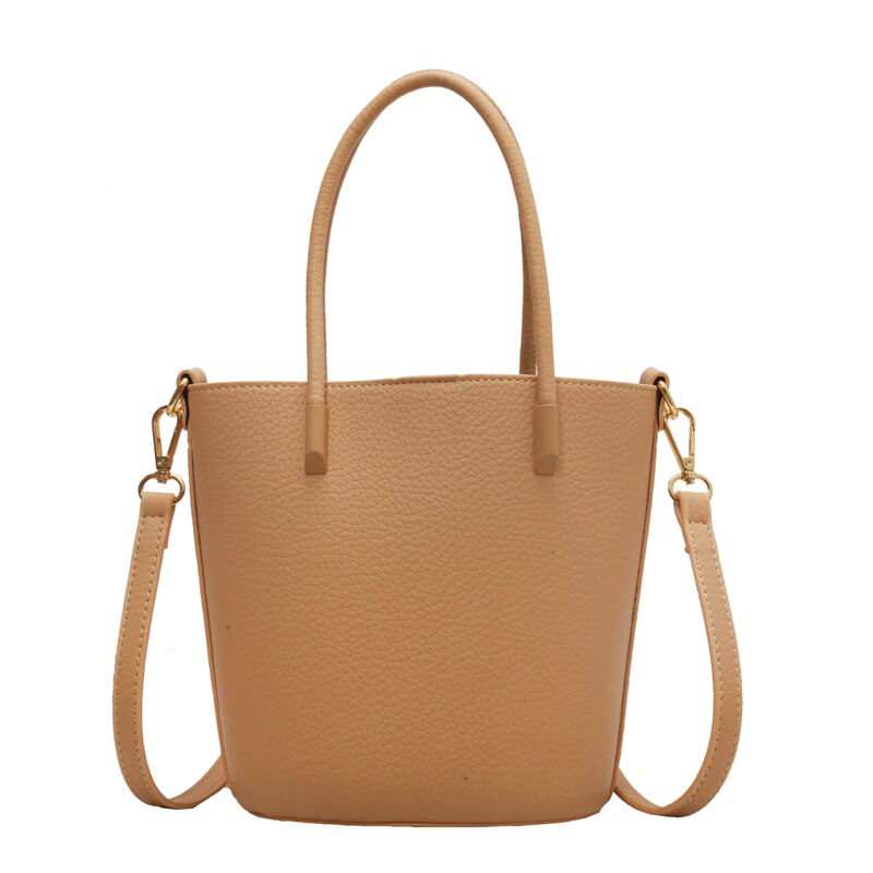 Bellachicha Damen Eimer Tasche Puristische Farbe Chic Tragbare Composite-Tasche