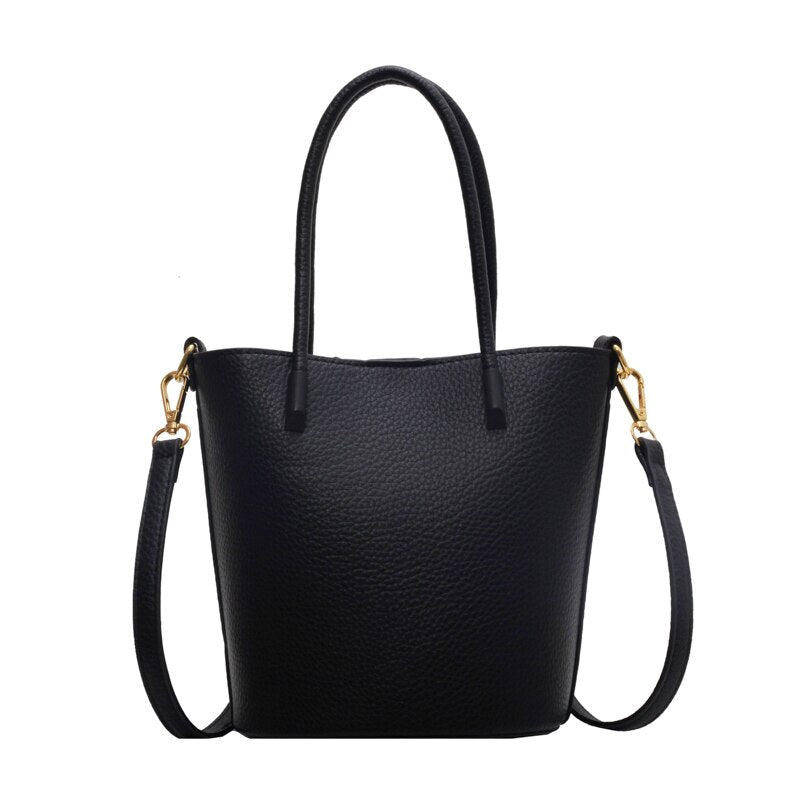 Bellachicha Damen Eimer Tasche Puristische Farbe Chic Tragbare Composite-Tasche