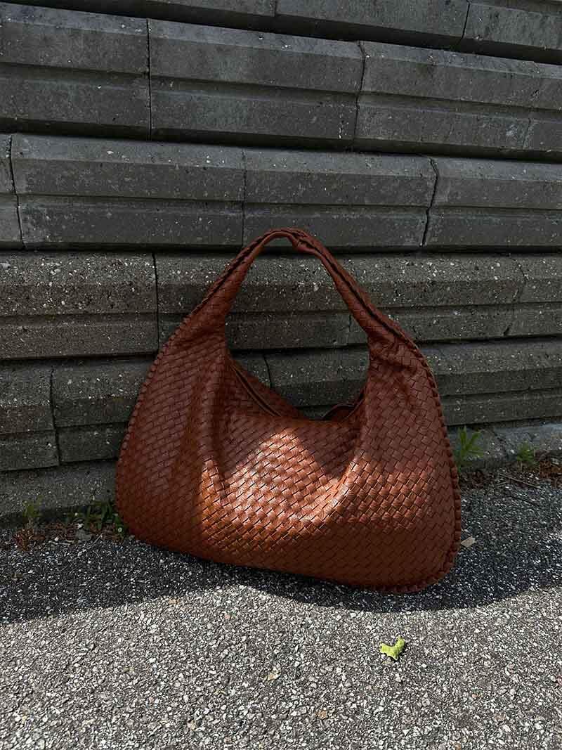 Geflochtene XL-Handtasche