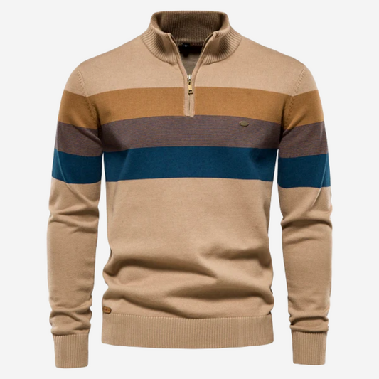 Vino - Gestreifter Retro-Pullover