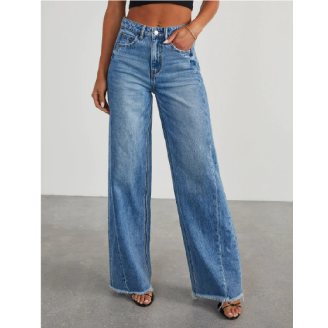 Eirlys | Weites Bein mit hoher Taille Damen Jeans Hosen