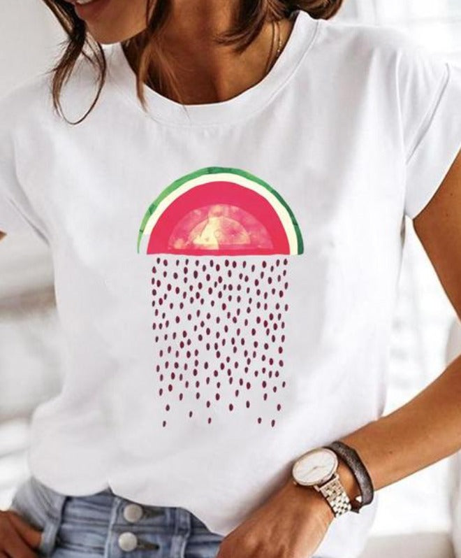 Olivia - Super stylisches T-Shirt mit extravaganten Sommer Designs