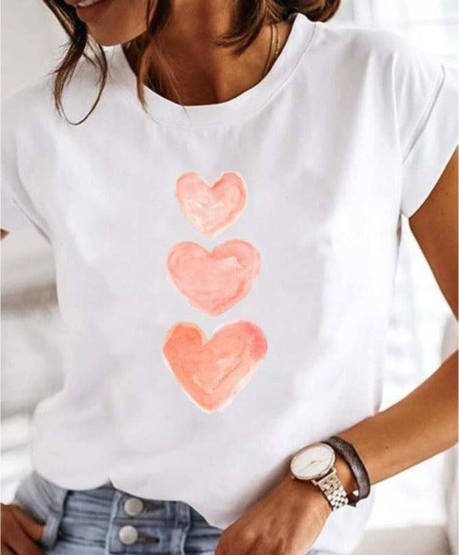 Olivia - Super stylisches T-Shirt mit extravaganten Sommer Designs