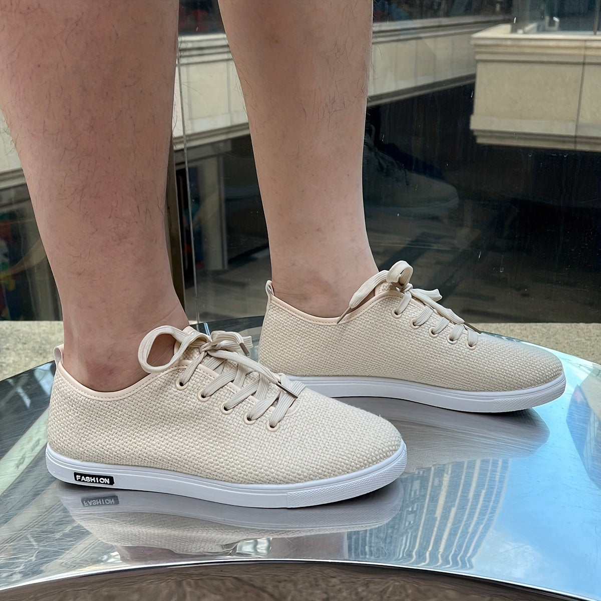 Beige Ultraleichte Freizeitschuhe