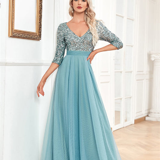 Luxia | Modisches, elegantes Abendkleid Lang