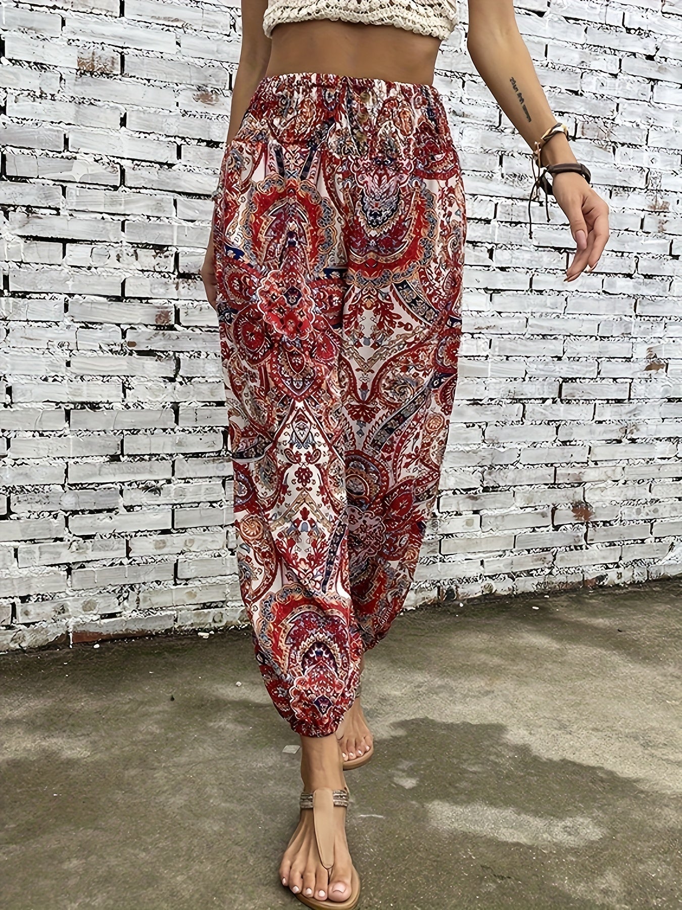 Marit | Ethnische grafische Boho-Hose