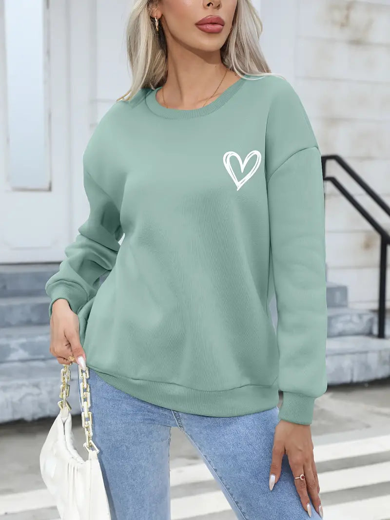 Jessica – stylischer pullover mit herzmuster