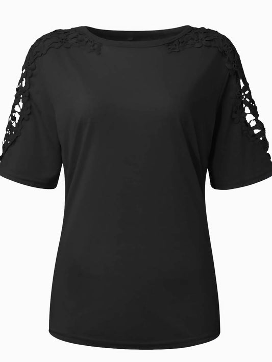 Sarah – lässiges rundhals-kurzarmshirt