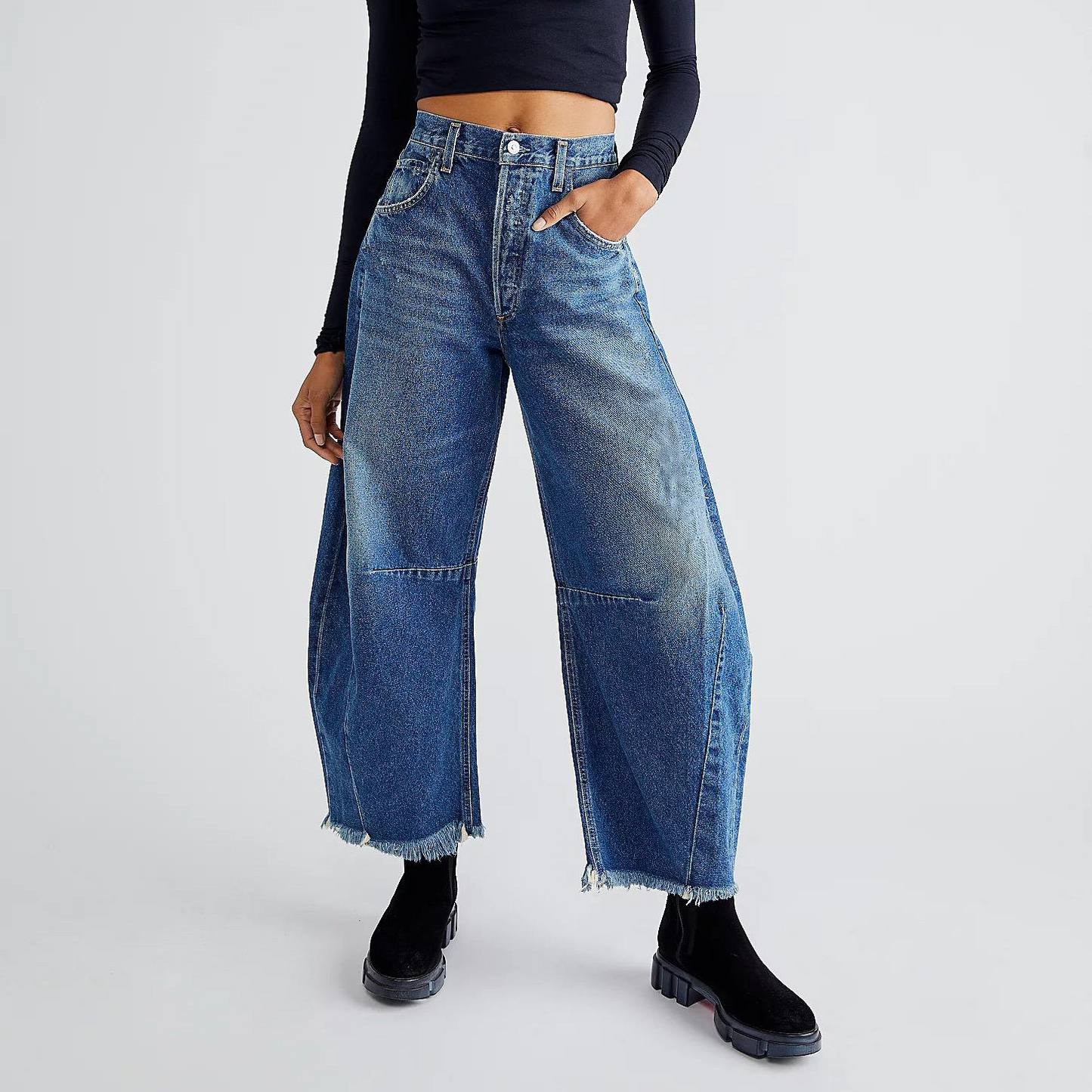 Lety | Damen Bequeme Jeans | Weinlese