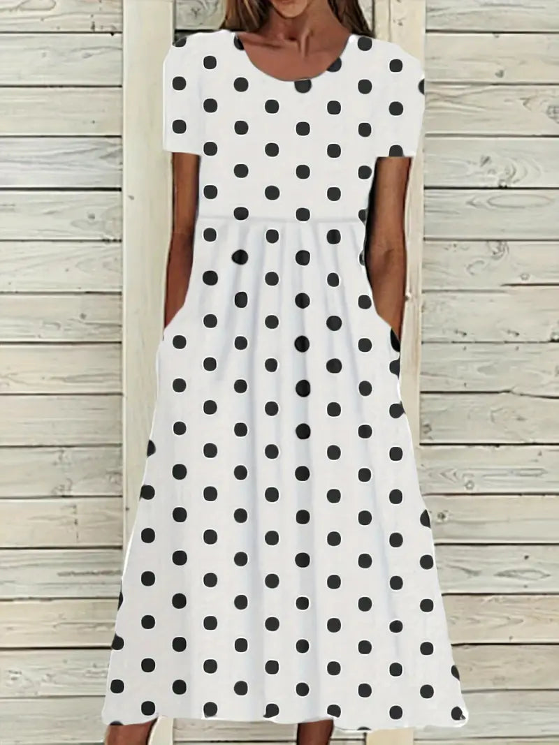 Emily – midikleid mit polka dots für frühling/sommer