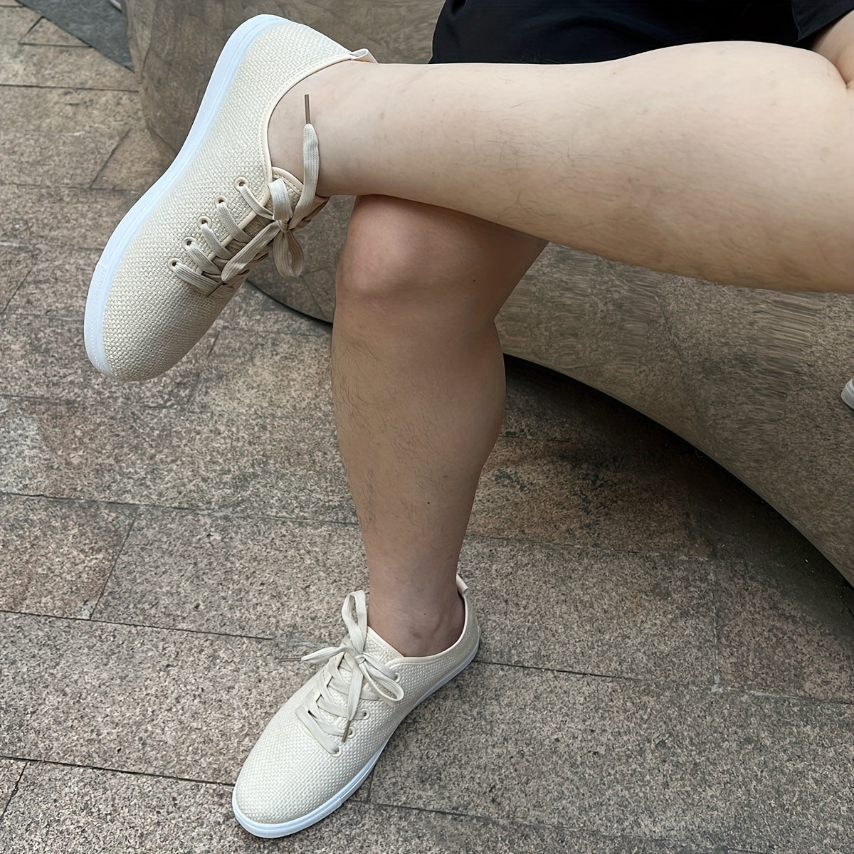 Beige Ultraleichte Freizeitschuhe