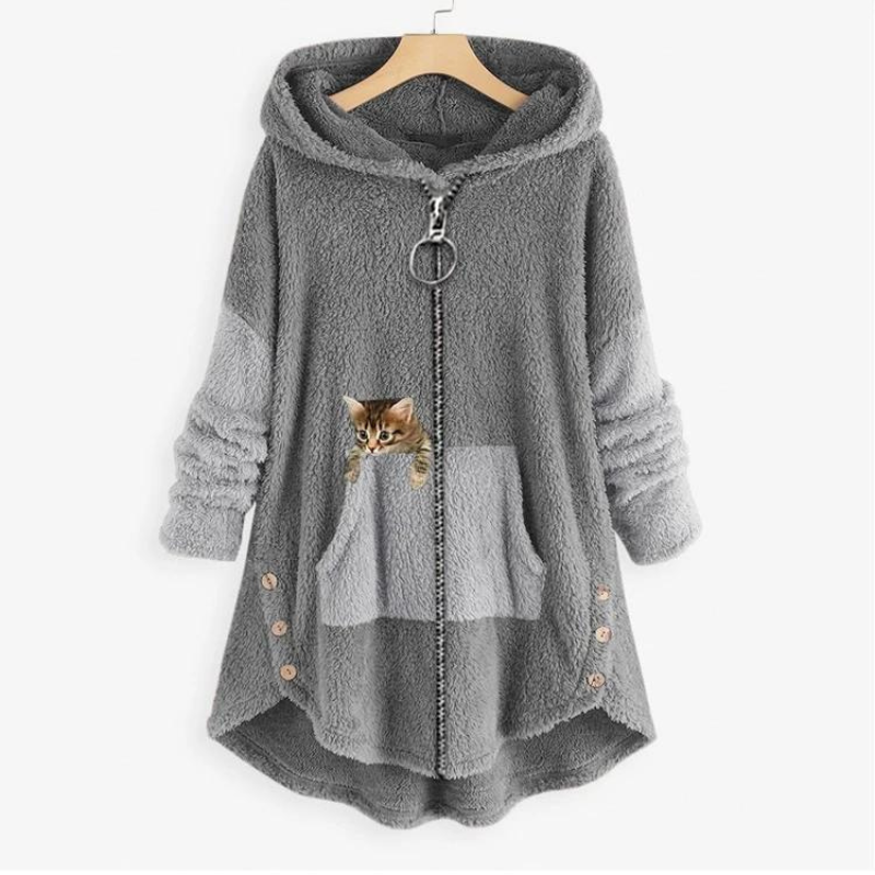 Luna | Flauschiger Winter-Kapuzenpullover