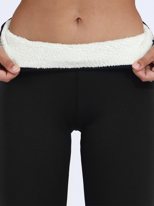 Plüschstrumpfhose warme Hose Lammfleece verdickte Stretch-Leggings