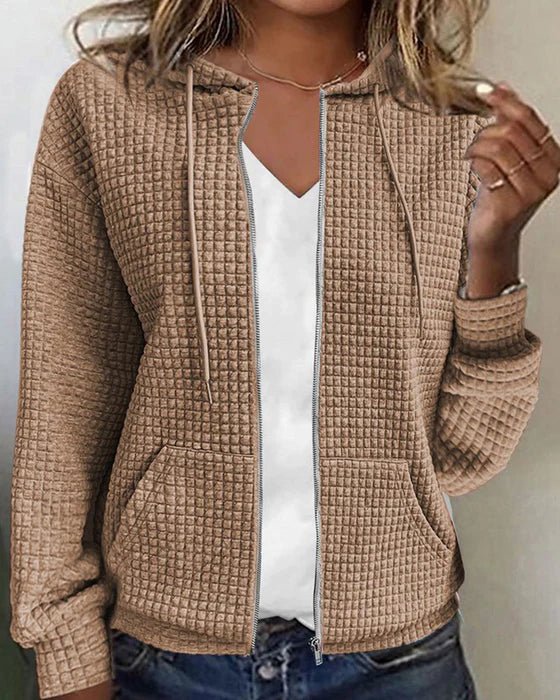 Casova - Strickjacke mit Blockmuster