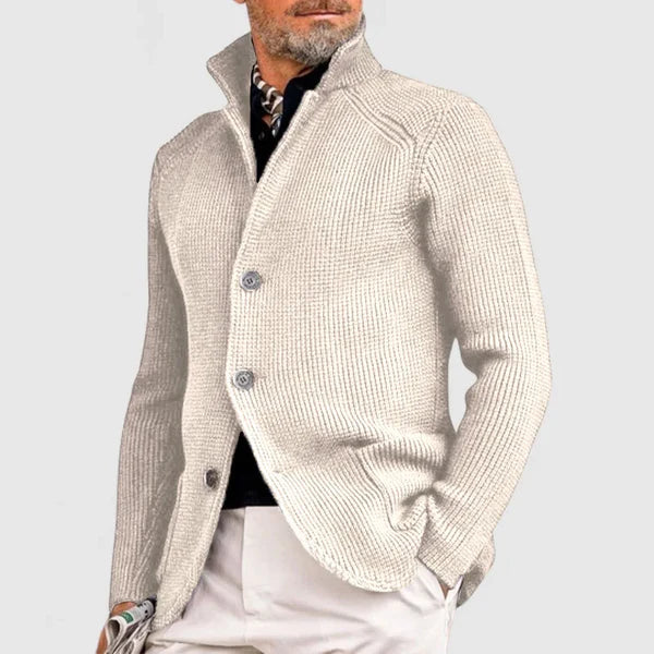 GAEL | ELEGANTE STRICKJACKE MIT AUFSCHLÄGEN FÜR HERREN