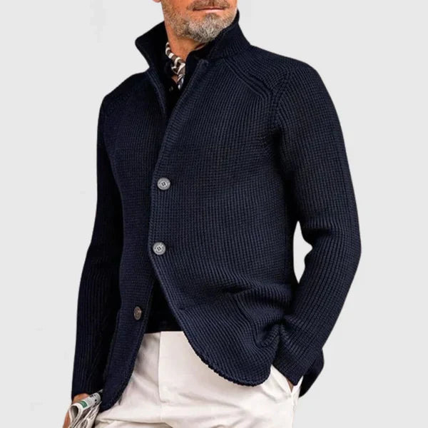 GAEL | ELEGANTE STRICKJACKE MIT AUFSCHLÄGEN FÜR HERREN