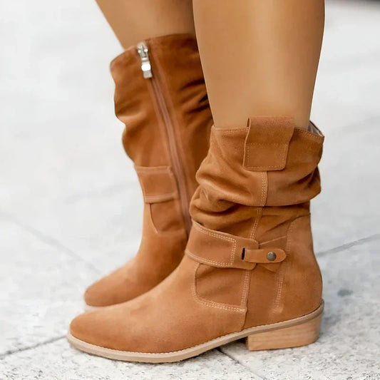 Amy – stiefel aus samt