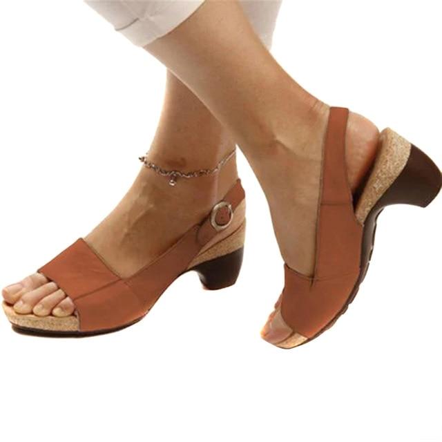 Komfy heel  - elegante sandale mit extrem stabilem halt trotz absatz