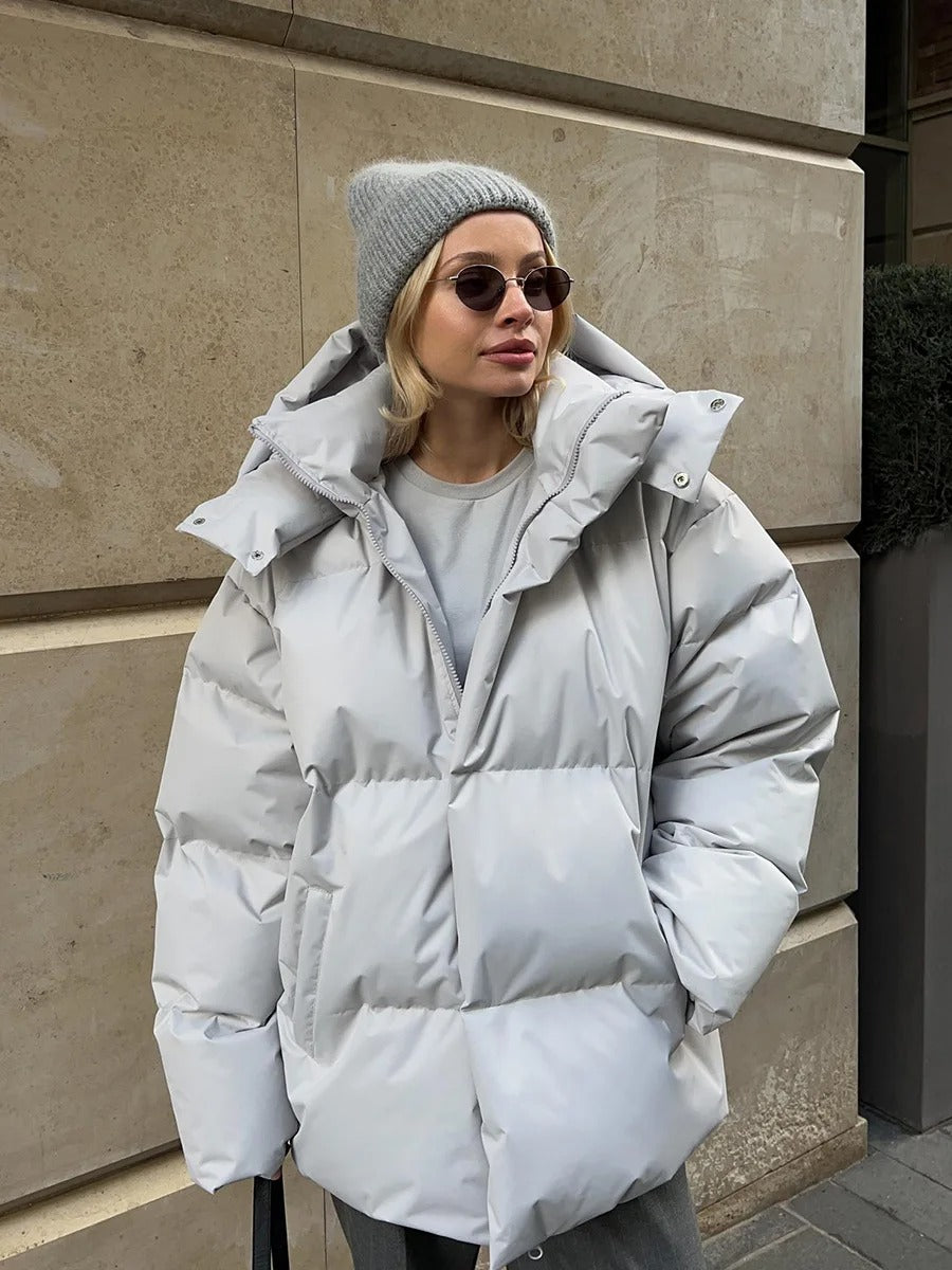 Koriani | Damen-Kurzjacke mit Kapuze, gepolstert aus Baumwolle